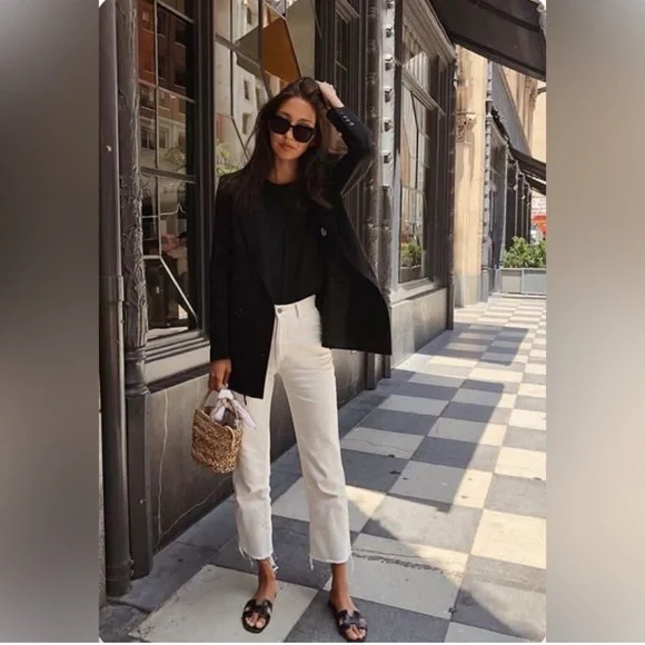 Frank & Eileen MONAGHAN Jeans in Cream, Italian Vintage Denim